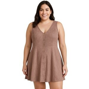 Torrid NEW Coquette Fawn Jacquard Cottagecore Fit & Flare Tunic Plus Size 1X